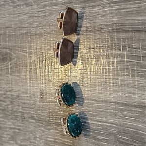 2 Pair Vintage Hickok Cuff Links